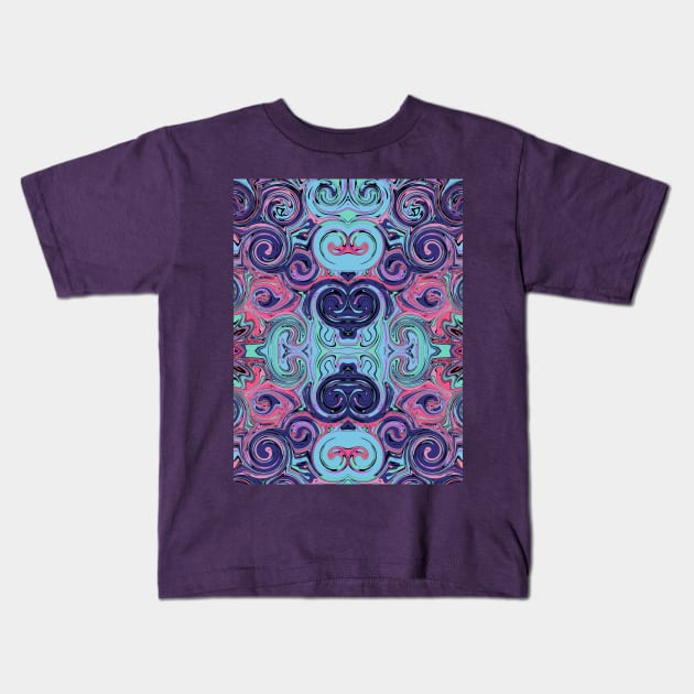 Psychedelic Swirls Kids T-Shirt by StuffWeMade